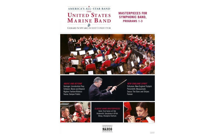 Gerard Schwarz The United States Marine Band - Masterpieces For Symphonic Band, Programs 1-3